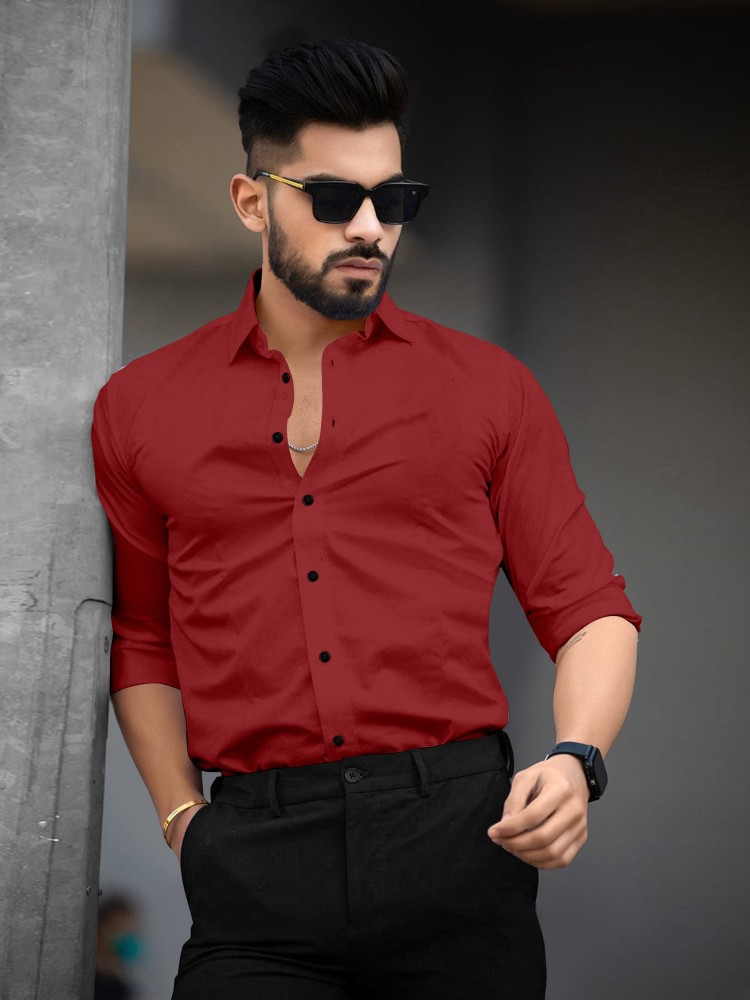 Which color shirts and pants matches with red shoes for men? - Quora