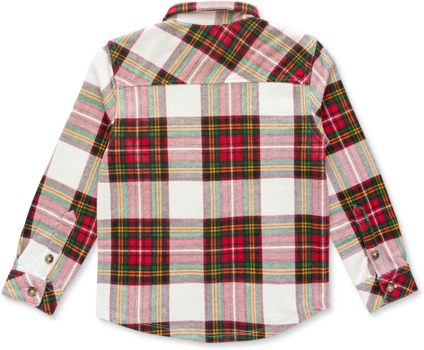 JusCubs Boys Checkered Casual Multicolor Shirt - Buy JusCubs Boys