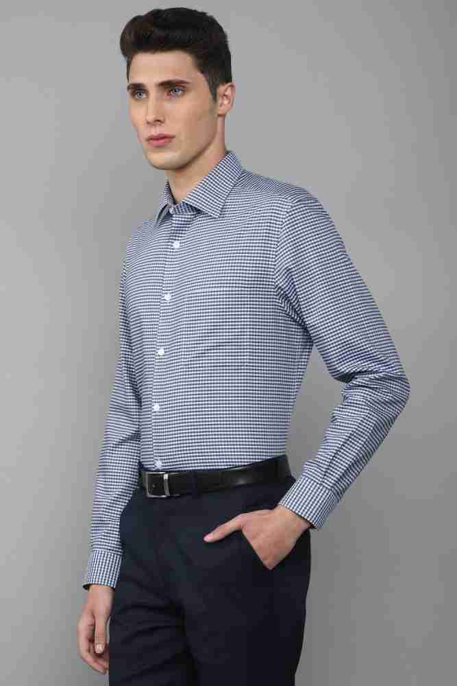 Louis Philippe Formal Shirts : Buy Louis Philippe Men Blue Shirt