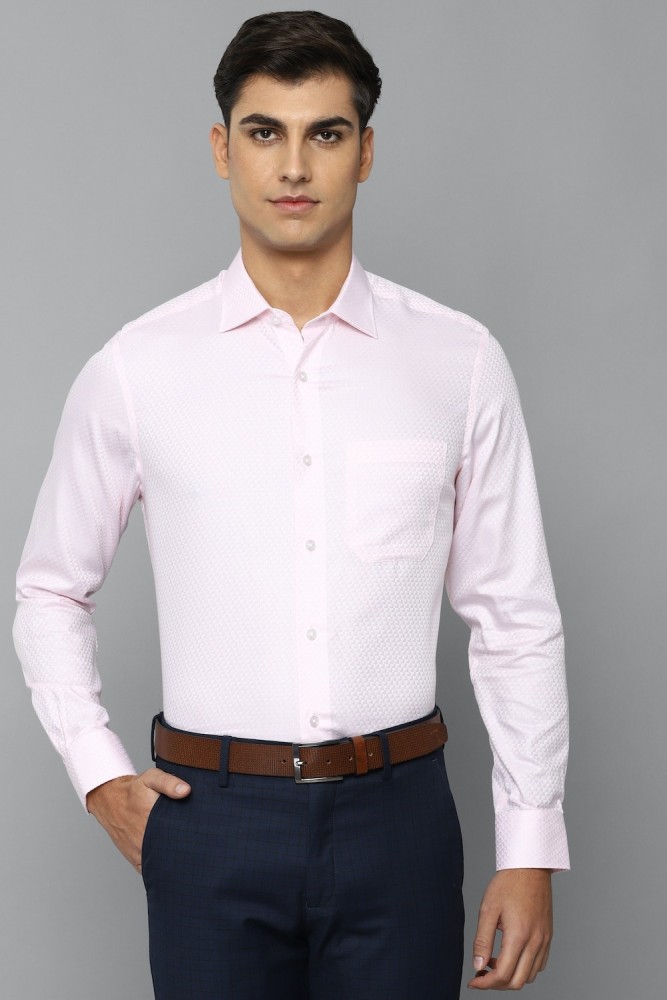 LOUIS PHILIPPE Men Self Design Formal Pink Shirt - Buy LOUIS PHILIPPE Men  Self Design Formal Pink Shirt Online at Best Prices in India