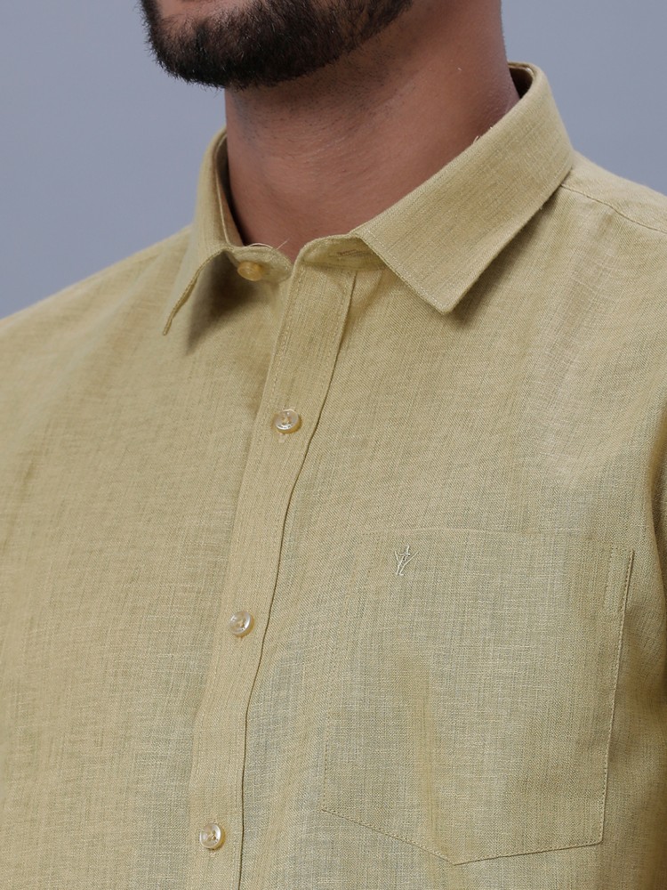 Ramraj Cotton Men Solid Casual Light Green Shirt - Buy Ramraj Cotton Men  Solid Casual Light Green Shirt Online at Best Prices in India