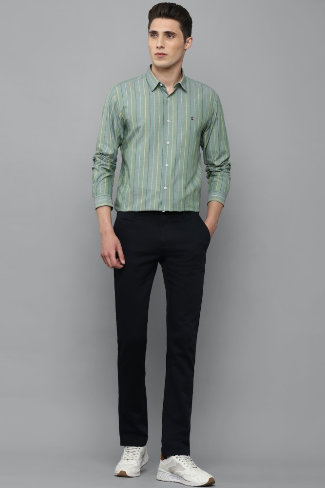 Buy Louis Philippe Green Shirt Online - 800406