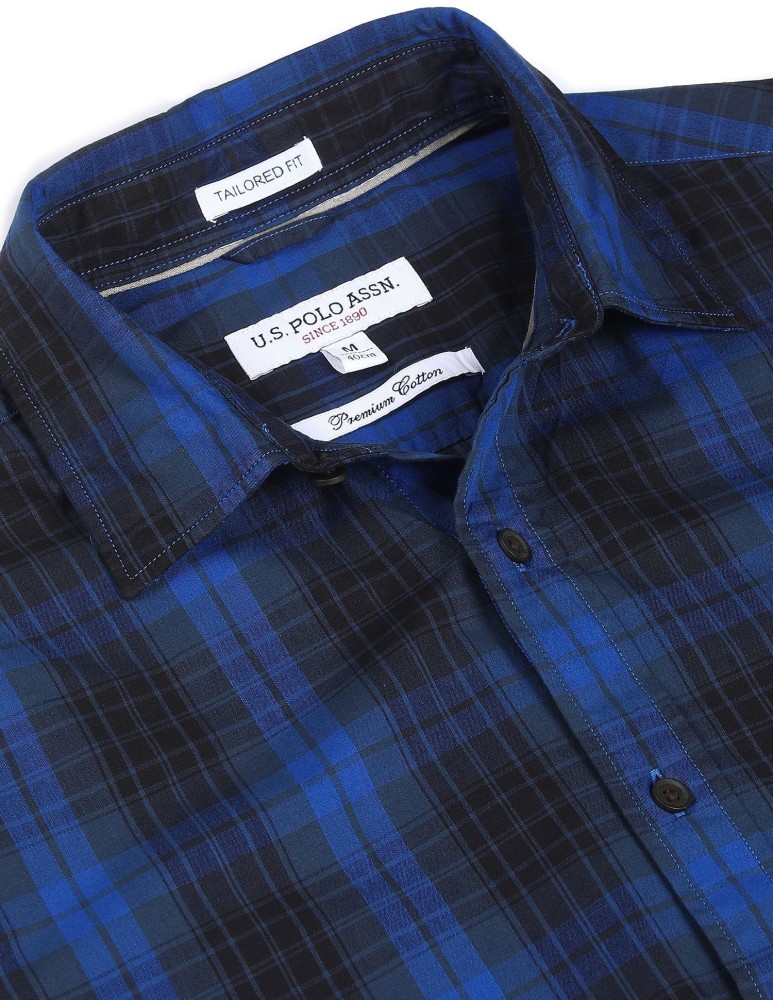 Buy U.S. Polo Assn. Premium Cotton Plaid Check Shirt 