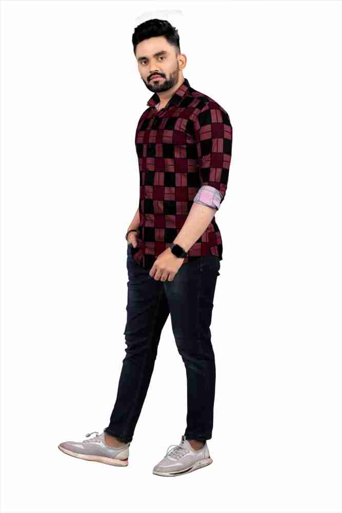 Only 15127492-Black 34 Checks/Embellished Casual Shirt