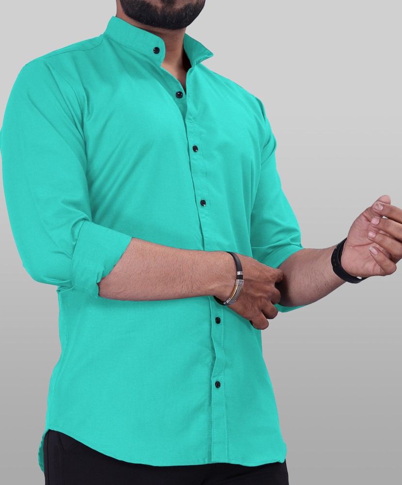 VeBNoR Men Solid Casual Light Blue Shirt - Buy VeBNoR Men Solid Casual  Light Blue Shirt Online at Best Prices in India