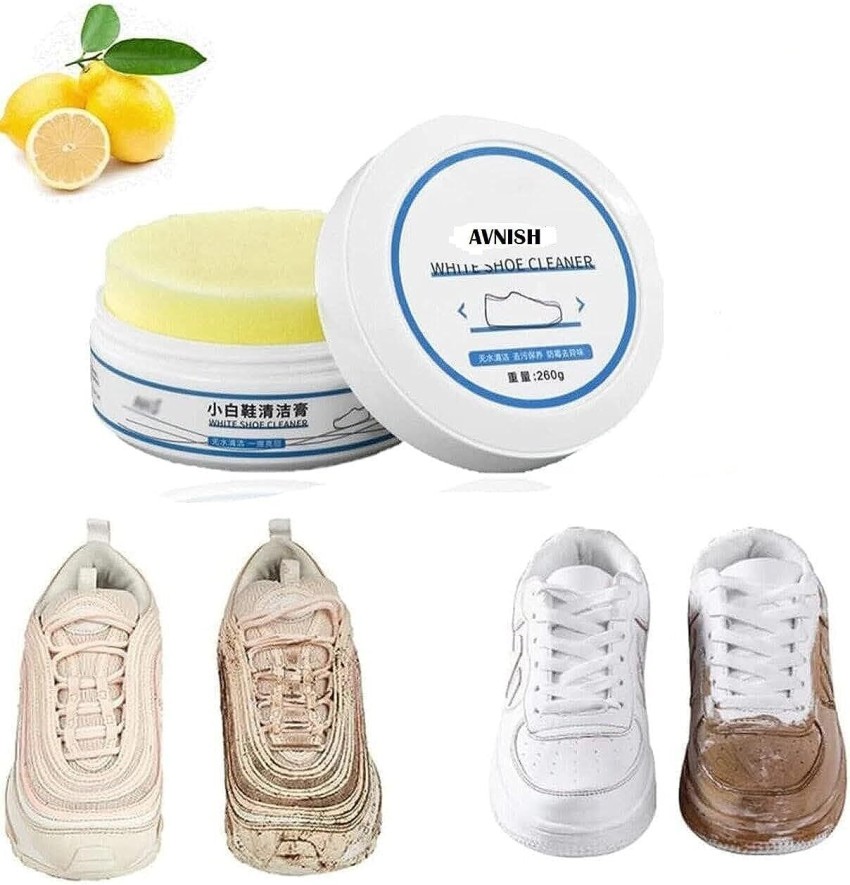 Dominic White Shoe Cleaning Cream, Practical Shoe Cleaning Kit