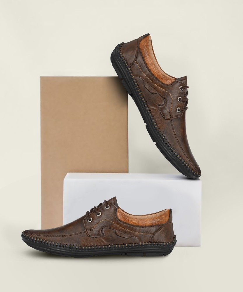 Buy Brown Formal Shoes for Men by Mactree Online