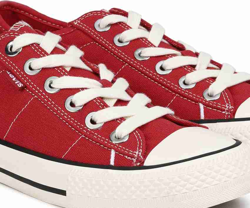 levis red shoes