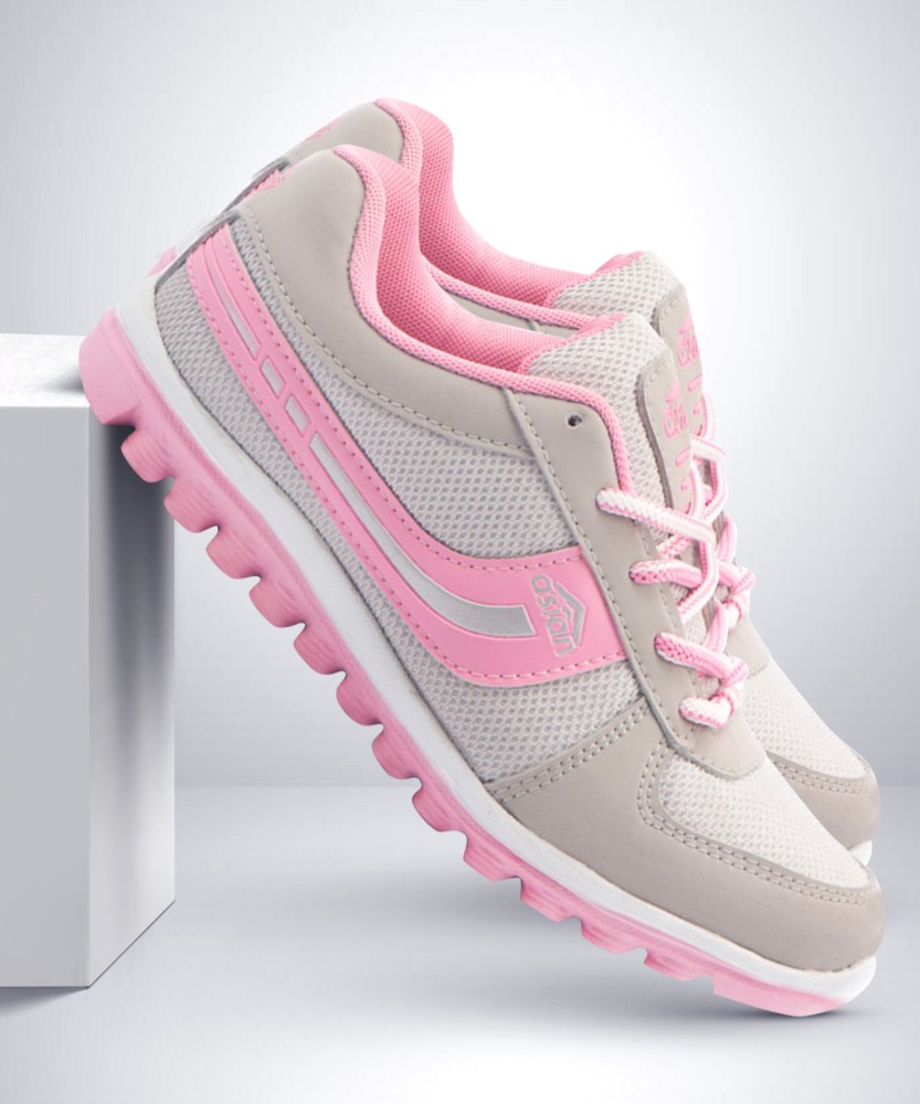 Asian Cute Sports Shoes For Women | Running Shoes For Girls Stylish Latest  Design New Fashion | Casual Sneakers For Ladies | Lace Up Lightweight Pink  Shoes For Jogging, Walking, Gym &