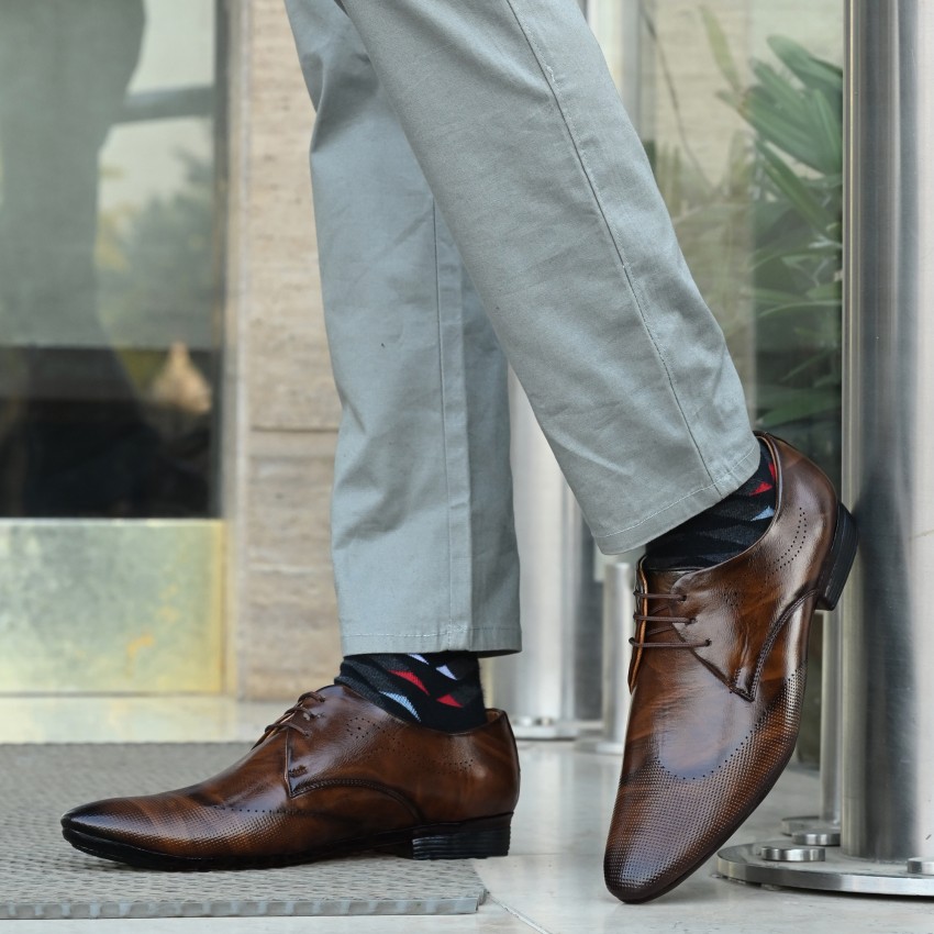 Buy Tan Brown Formal Shoes for Men by Buckle Up Online  Ajiocom