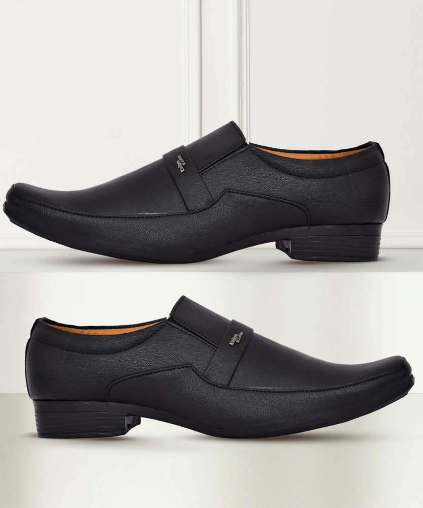 Flipkart shoes black leather cheap