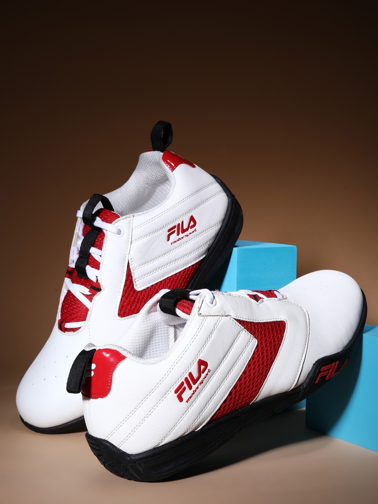 Fila Adults-Men ALBON PLUS WHT/CHN RD Motor Sports Shoes Sneakers For Men - Buy FILA Fila Adults-Men ALBON PLUS WHT/CHN RD Motor Sports Shoes Sneakers For Men Online at Best Price -