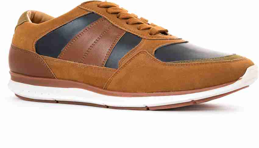 Buy Lazard Tan Brown Casual Sneakers for Men Online at Khadims