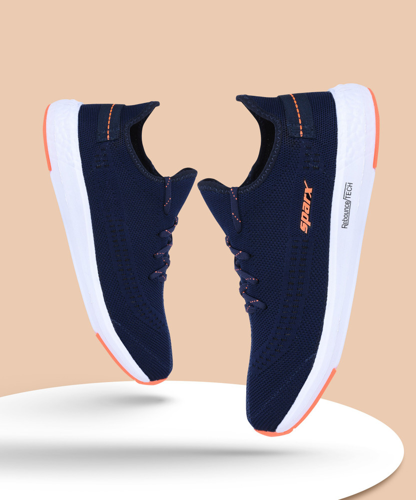 Sparx Men SM-482 Navy Blue Neon Orange 