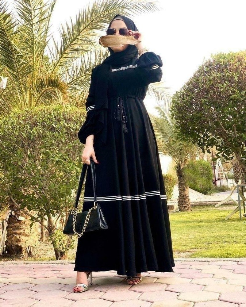 Women's Stylish Designer Abaya Pipim Dori Burqa With Hijab ...