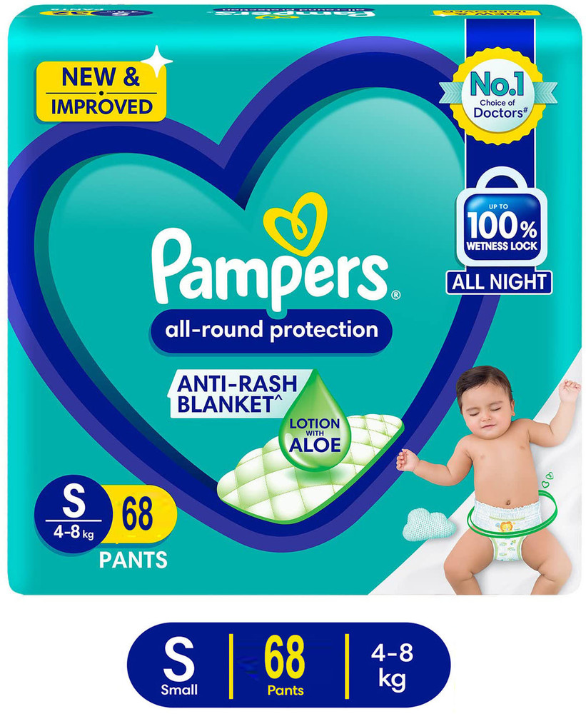 Pampers All round Protection Pants Baby Diapers Bachat Pack