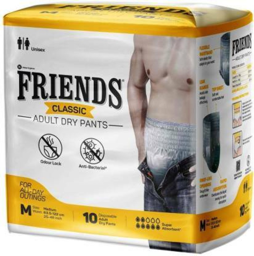 Friends Overnight Adult Diaper Pants ML Buy packet of 10 diapers at best  price in India  1mg