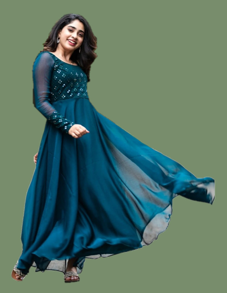 Buy Anarkali Gown Dress Patola Printed Silk Gown for Indian Women Online in  India  Etsy