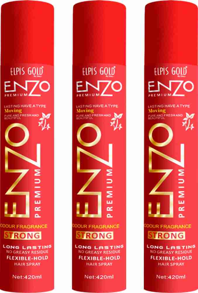 ELPIS GOLD Enzo Premium Ultra Shine Finish Pack of 3 Hair Spray - Price in  India, Buy ELPIS GOLD Enzo Premium Ultra Shine Finish Pack of 3 Hair Spray  Online In India,