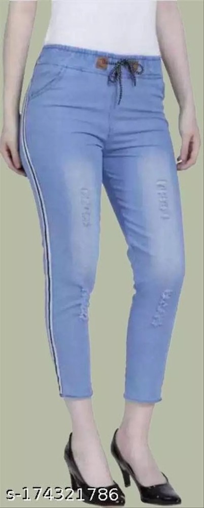 NEHA FASHION Jogger Fit Girls Blue Jeans - Buy NEHA FASHION Jogger Fit Girls  Blue Jeans Online at Best Prices in India