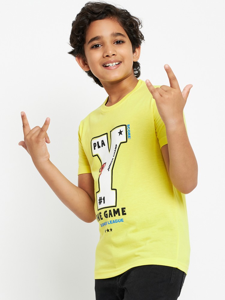 Uniberry Boys Printed Cotton Blend T Shirt