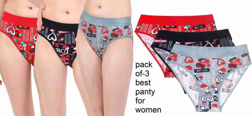 AGLEY Women Hipster Black, Red, Grey Panty - Buy AGLEY Women