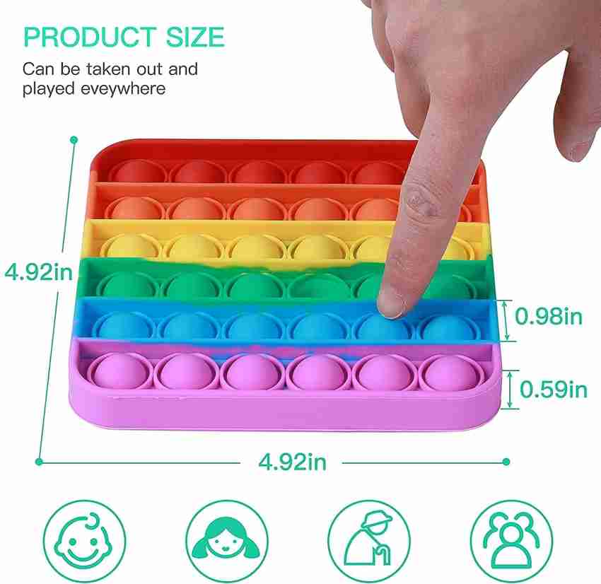 Push Pop Bubble Fidget Sensory Toy, Popper Silicone Material