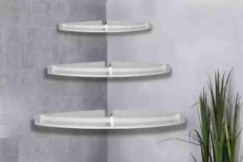 1set Acrylic Floating Shelf For Wall Mounting, Suitable For Bathroom,  Living Room And Kitchen