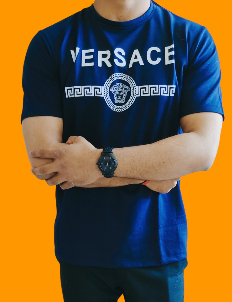 Versace top navy blue color