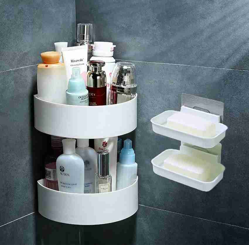 Bathroom Corner Shelf Wall Mounted Storage Rack Waterproof