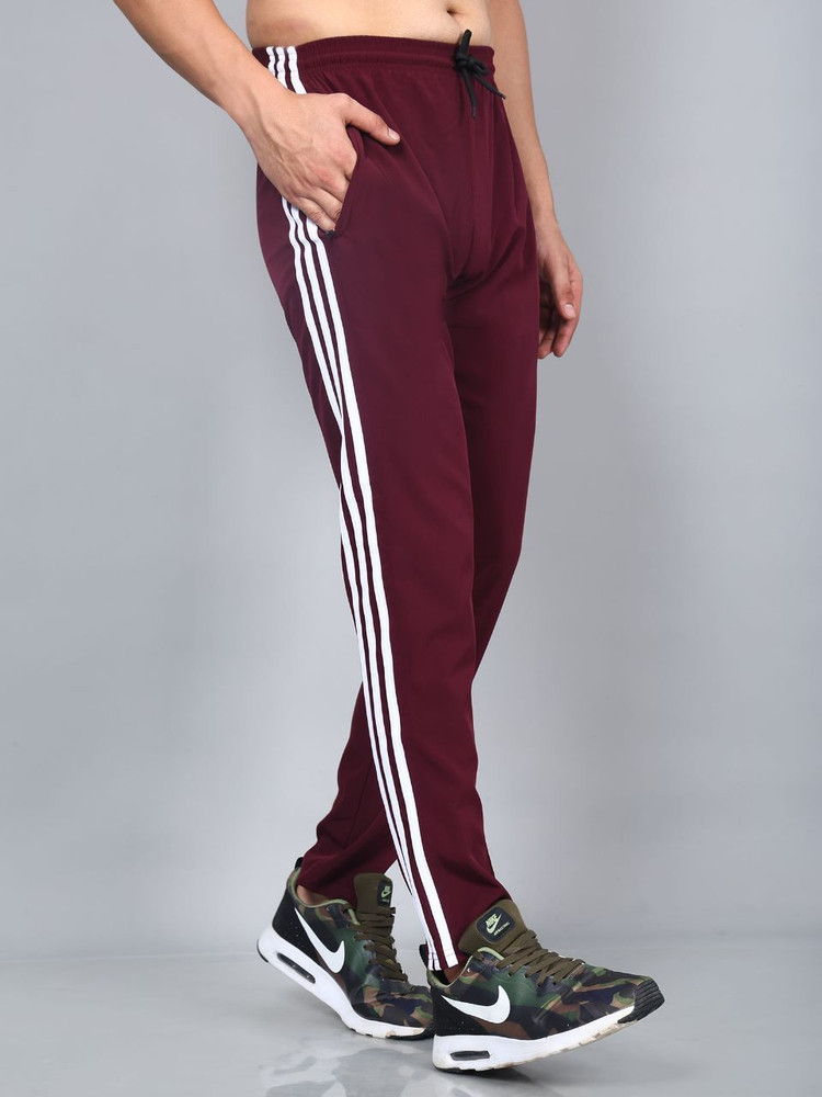 Adidas maroon track pants shop