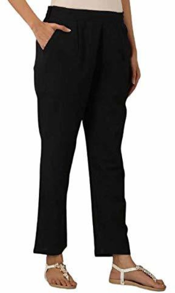 Black Regular Fit Formal Trouser Pant For Men For Daily Use Office Trousers