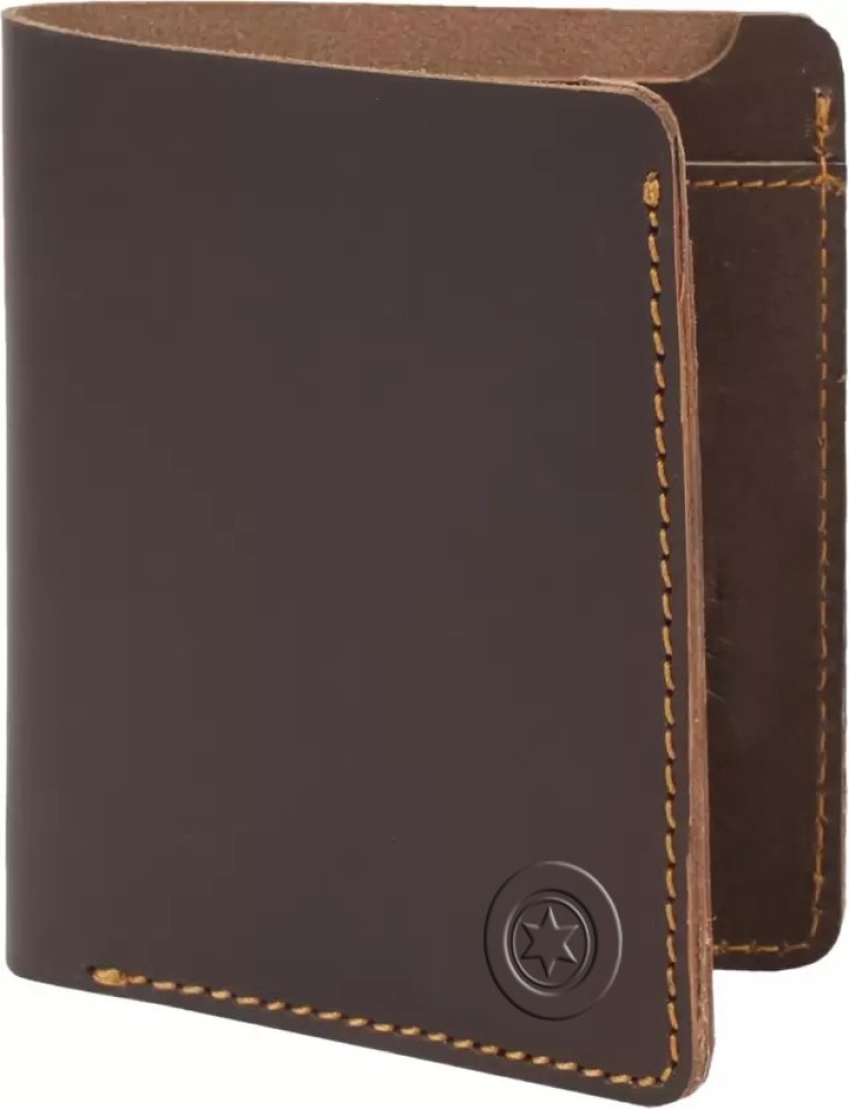 Buy LUXIQE Men Brown Synthetic Leather Bi-Fold Wallet Online at Low Prices  in India 