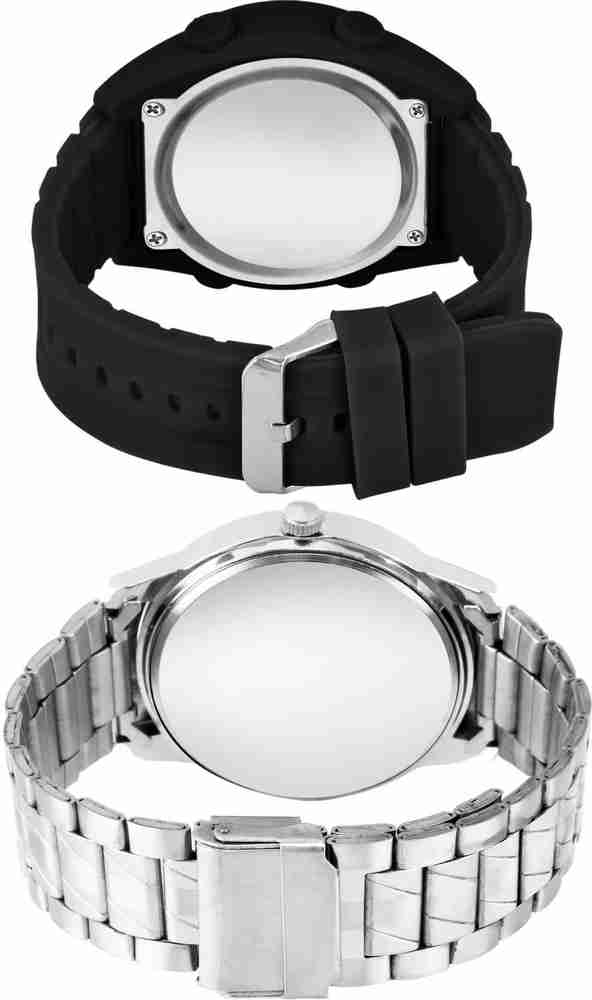 Steel back stainless discount reloj