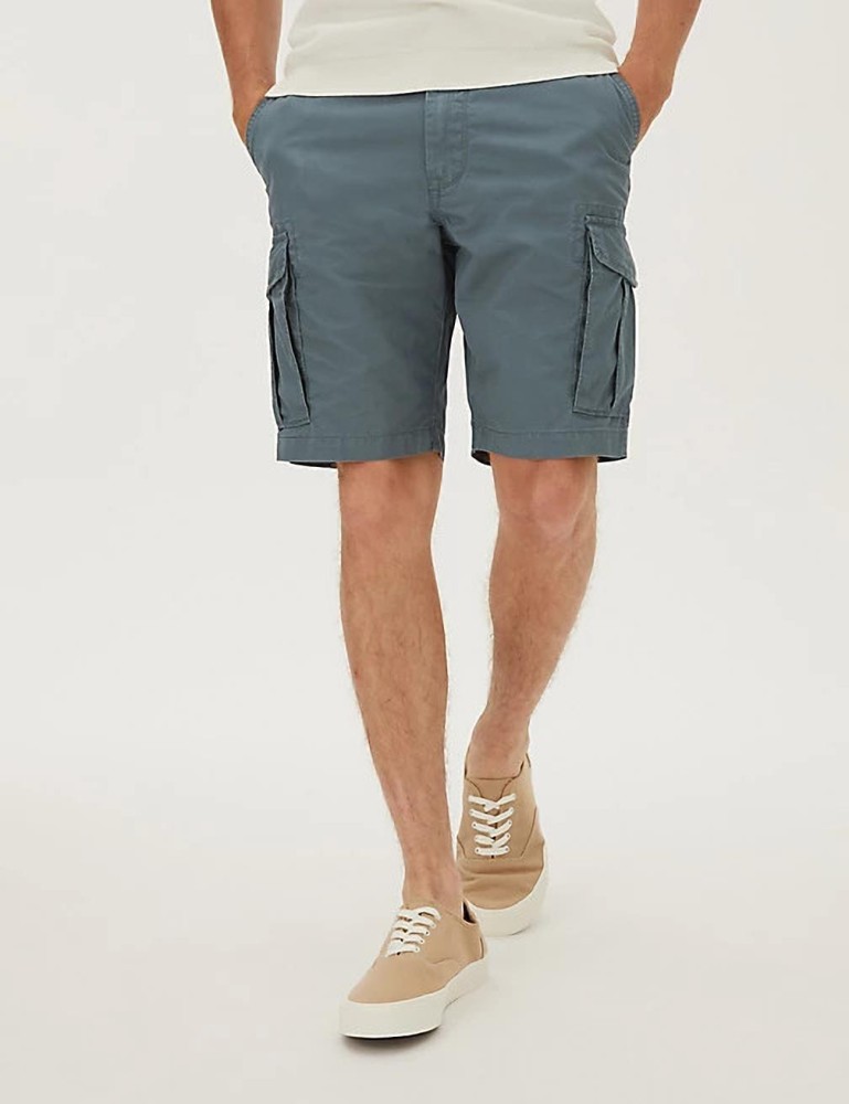 marks and spencer mens shorts blue harbour