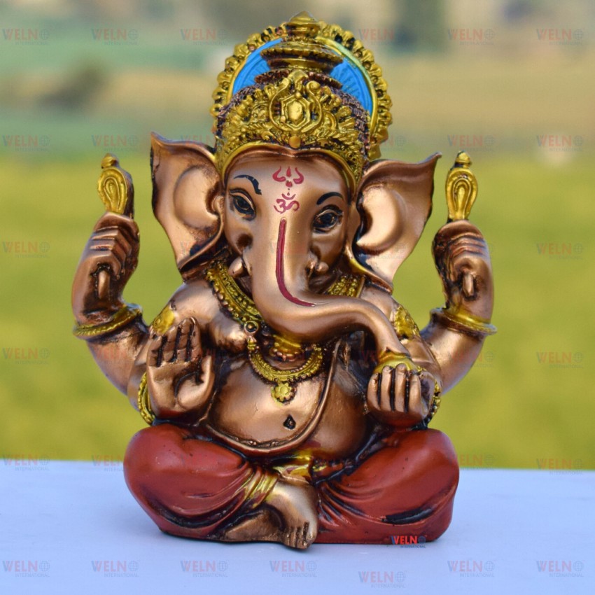 Ekhasa 100% Pure Brass Ganesh Wall Hanging Bell for Home Decor