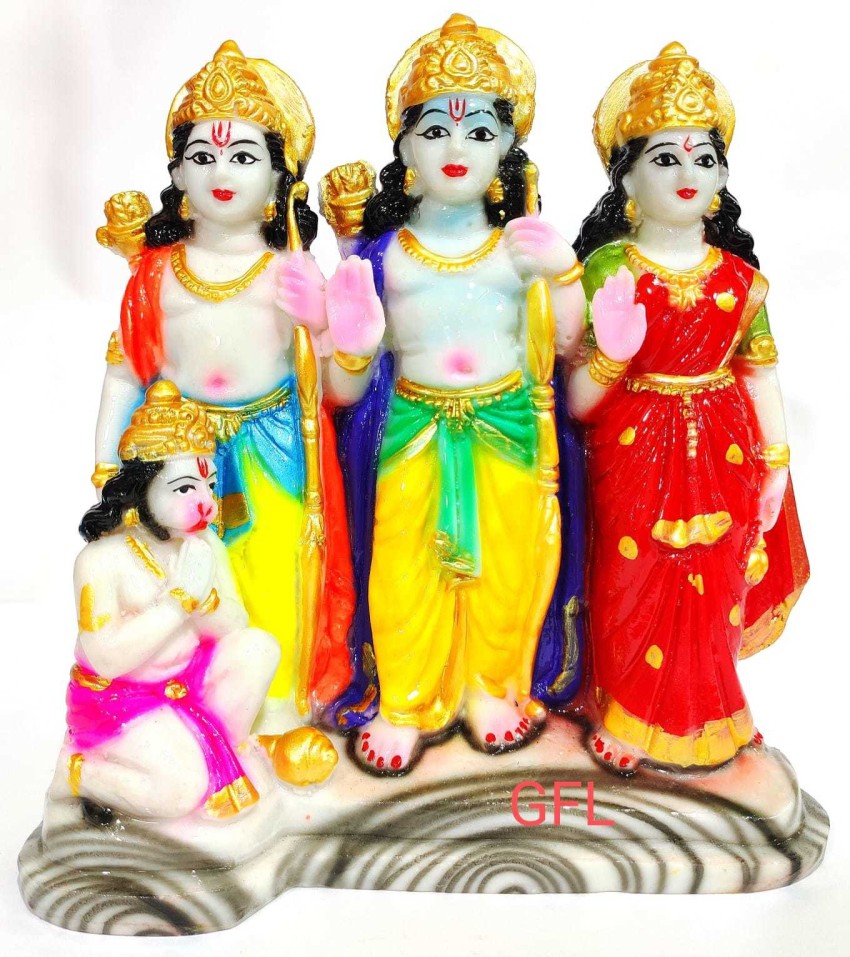 gifts for love Ram Sita Laxhman Hanuman / Lord Ram Family Statue ...