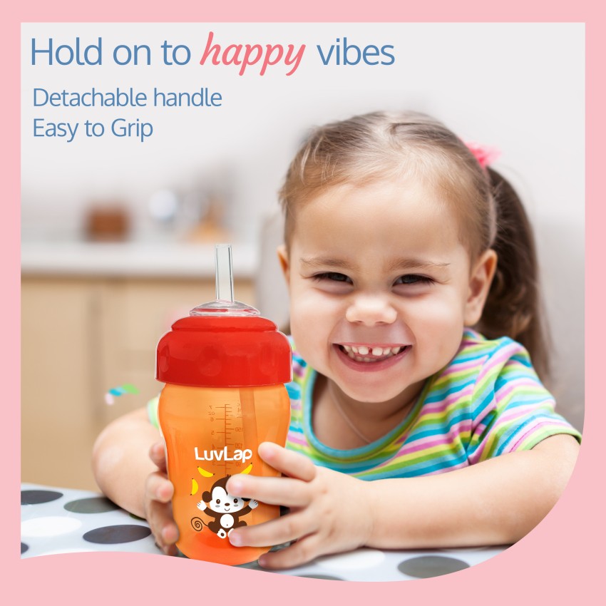 LuvLap Baby Sipper Cup Sipper Bottle Baby Cup & Straw Sipper Cup