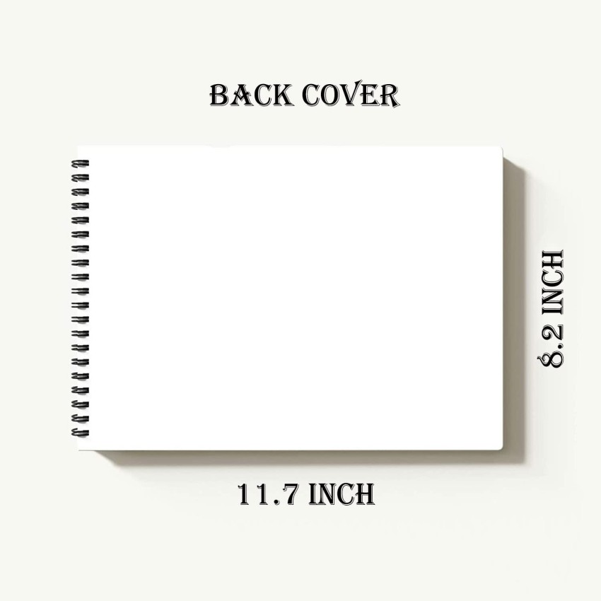 Drawing Book A5 Size | Plain Sketch Pad for Kids, Students & Artists | 30  White Blank Unruled Pages | Smooth Cover | Drawing Copy for Sketching