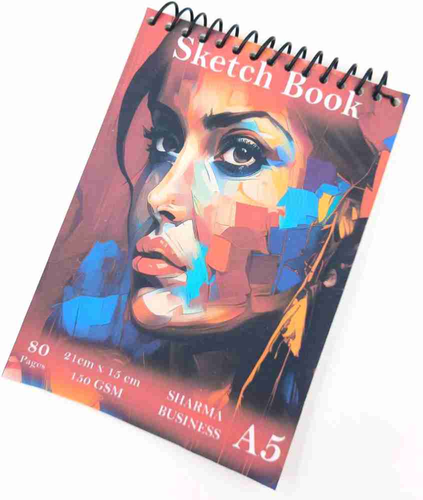 SHARMA BUSINESS Water Color Sketch book A5 For Drawing Painting