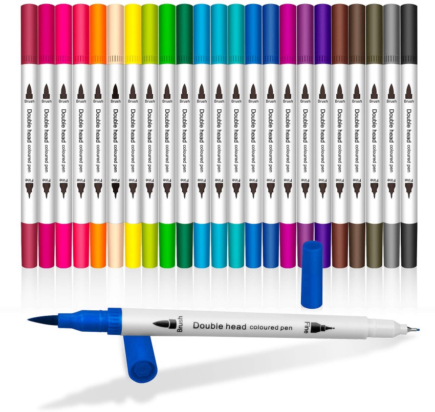51 Colors Alcohol Brush Markers, Caliart Dual Tip (Brush & Chisel
