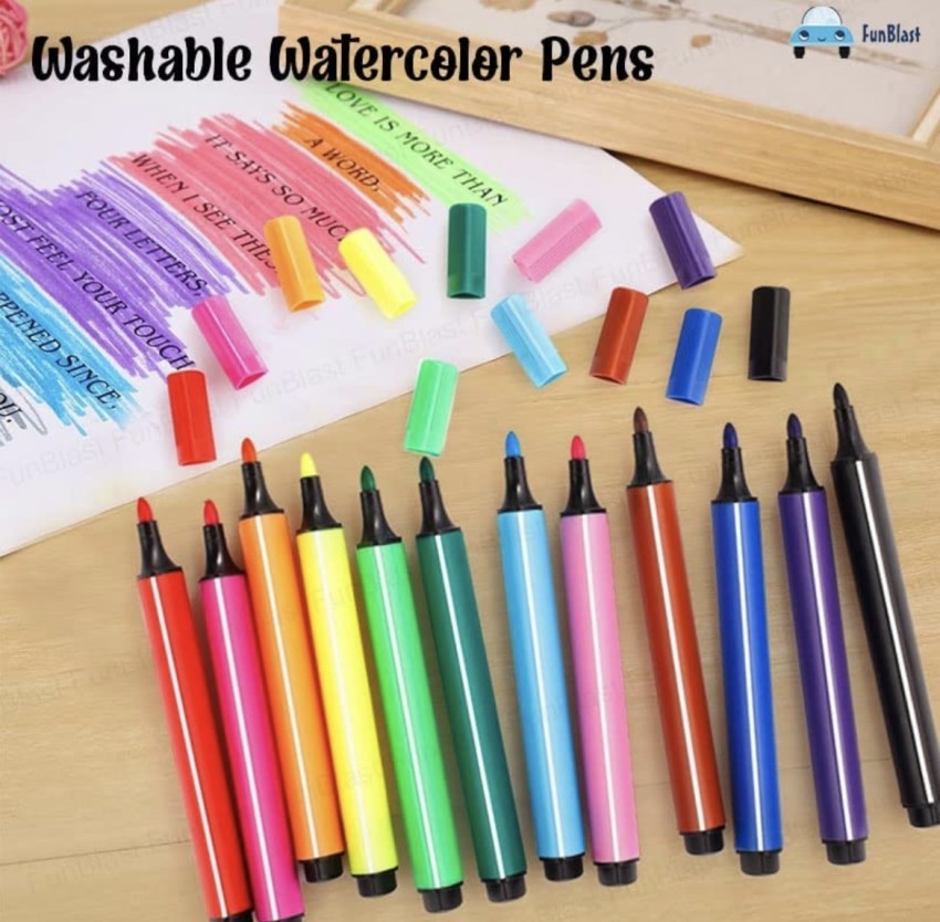 Pulsbery Sketch pen Color For Kids sketch colors for kids  Nib Sketch Pens with Washable Ink - sketch Pen For Kids