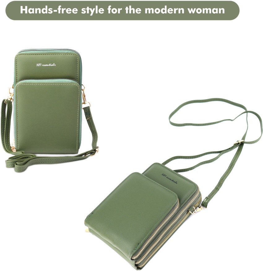 NFI Essentials Women's Mobile Cell Phone Holder Pocket Wallet Hand