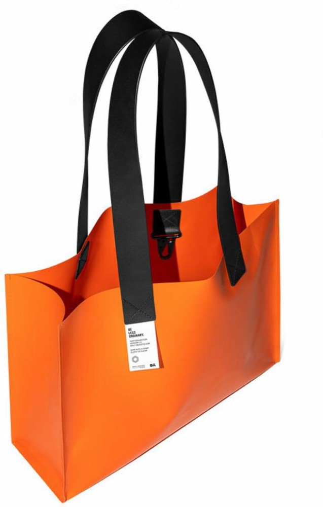 Orange Sidewalk Tote Bag Small by DailyObjects