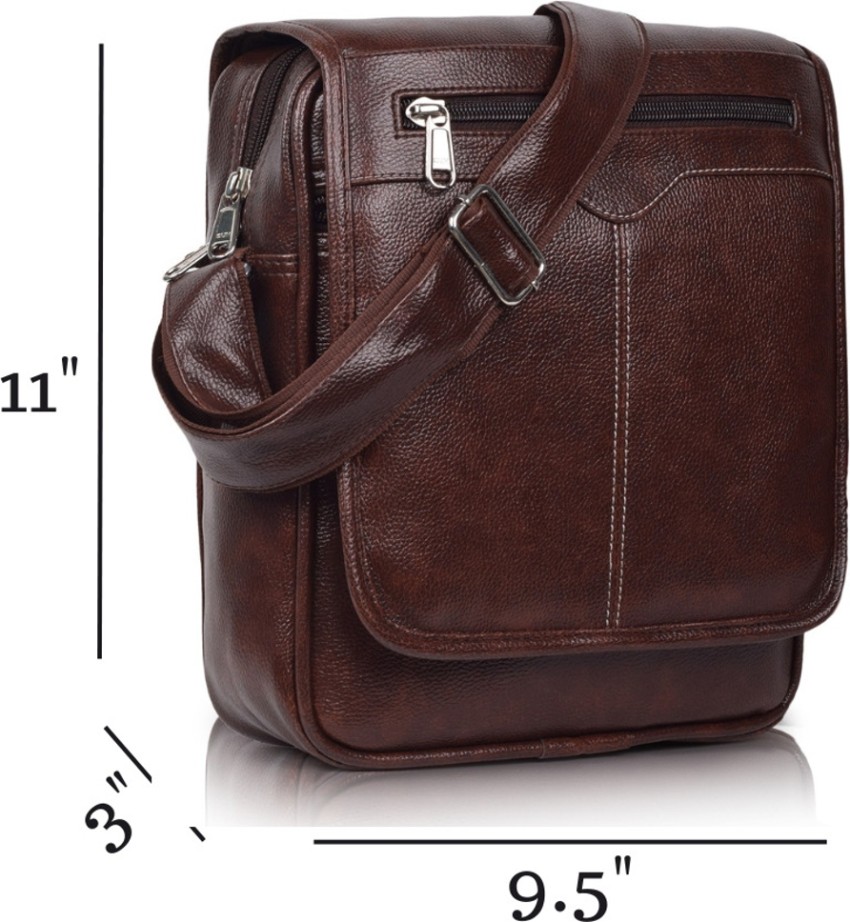 Alison Brown Sling Bag Men Sling Bag-Small Brown - Price in India