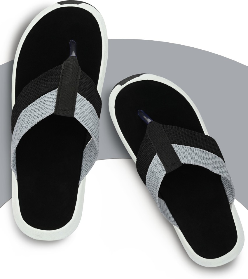 Buy EG-401 Black Slippers For Mens online | Looksgud.in
