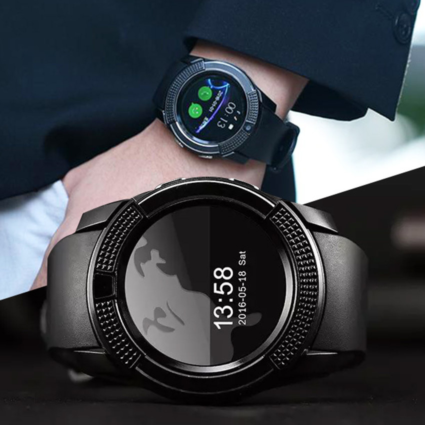 Octomate V8 BT Caling SIM Memory Card Slot Fitness Tracker Sleep Monitor Smartwatch