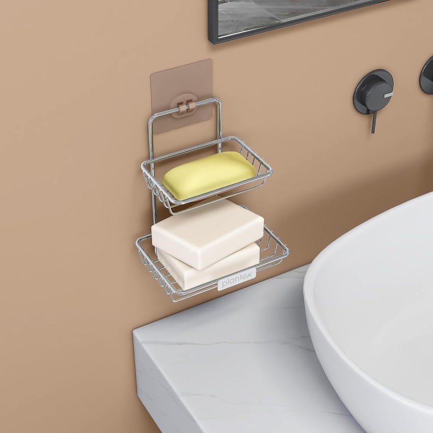 Self Adhesive Soap Holder Double, Soap Holder Bathroom