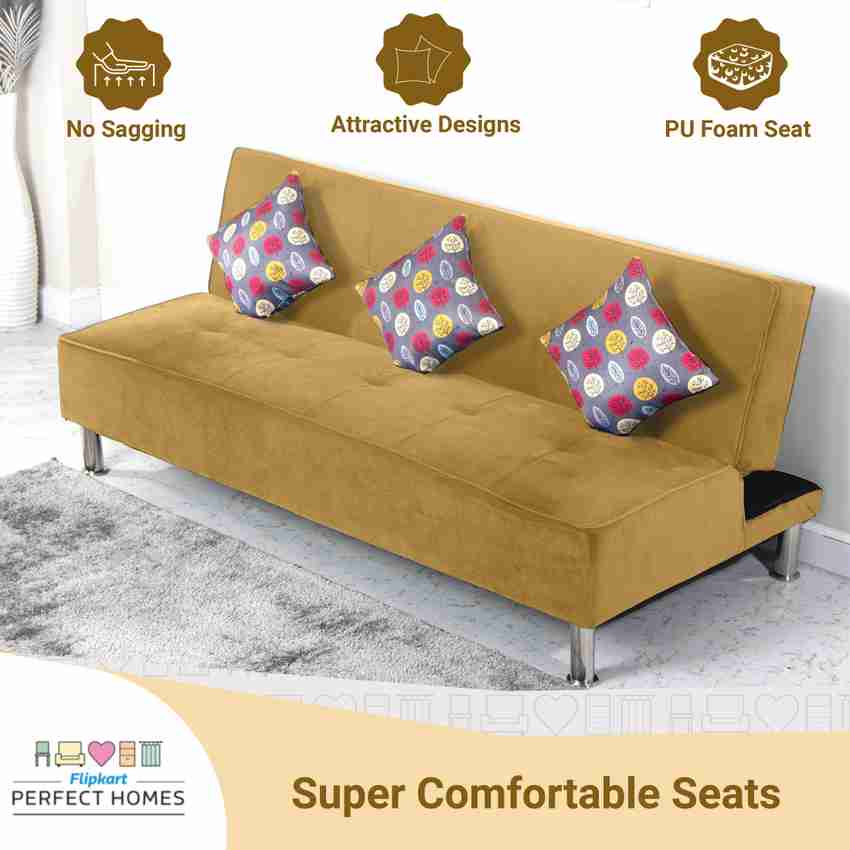Flipkart Perfect Homes Casper 3 Seater Single Solid Wood Fold Out