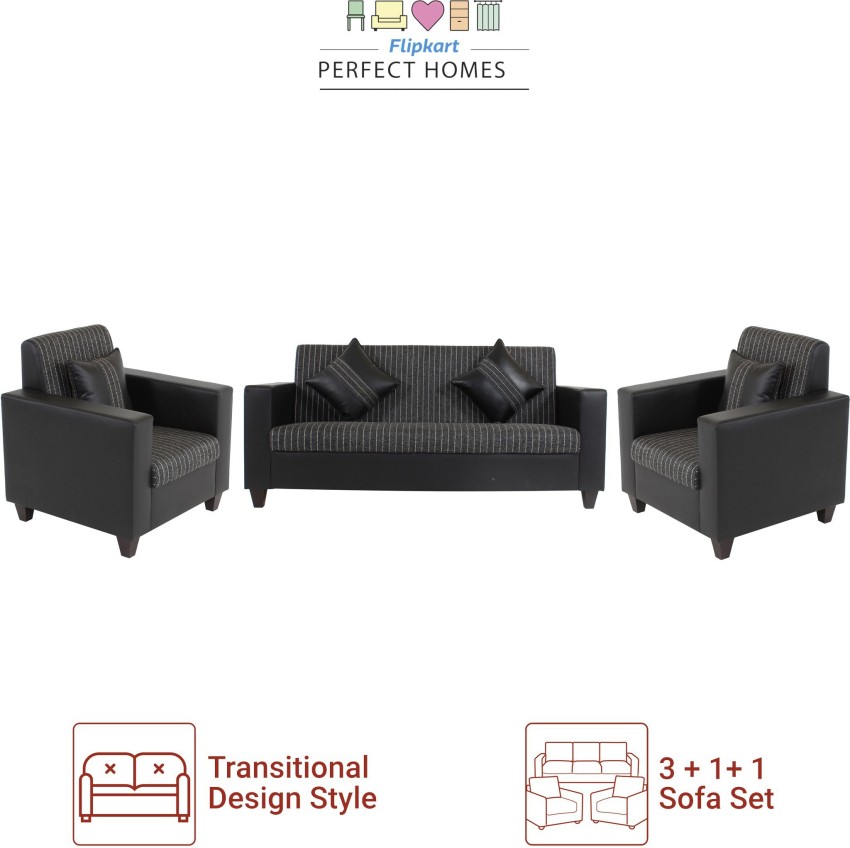 Leather sofa on sale set flipkart